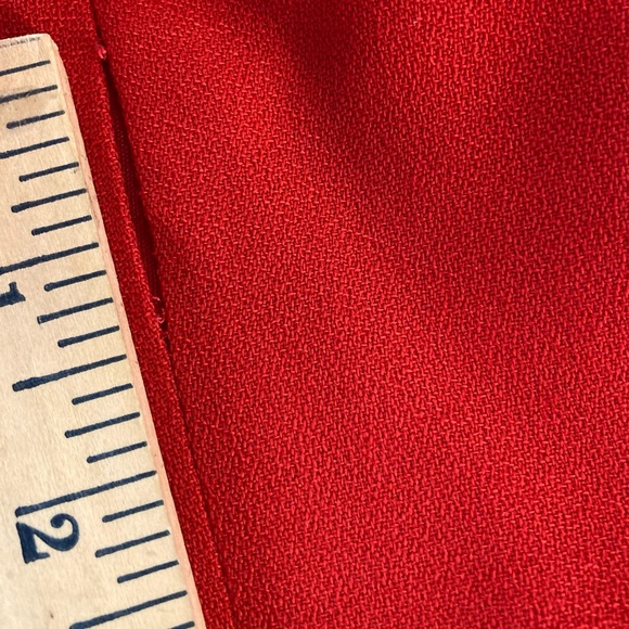 Vintage Evan Picone Red Button Up Blazer Dress Size 6 - Picture 10 of 16